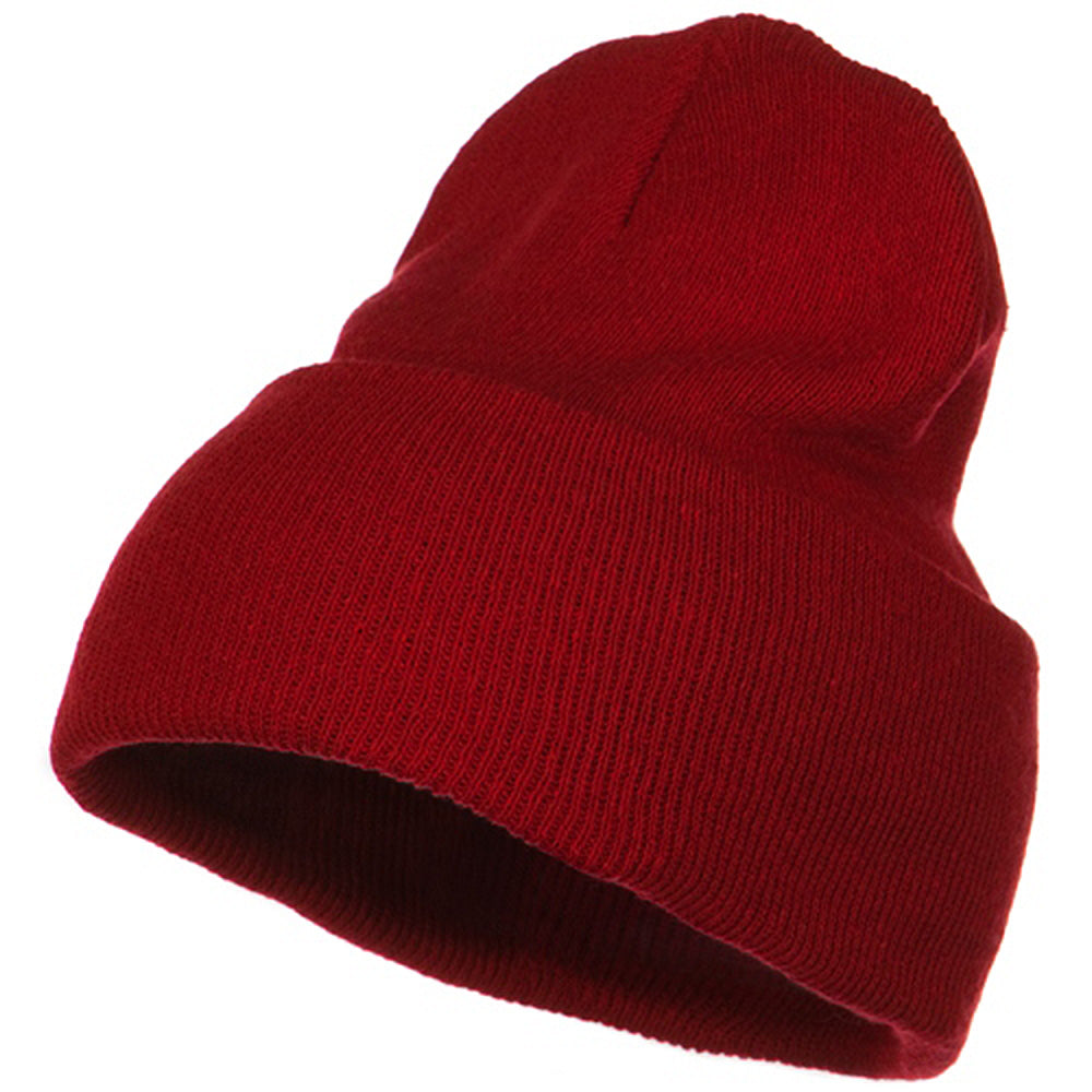 Stretch ECO Cotton Long Beanie - Red XL