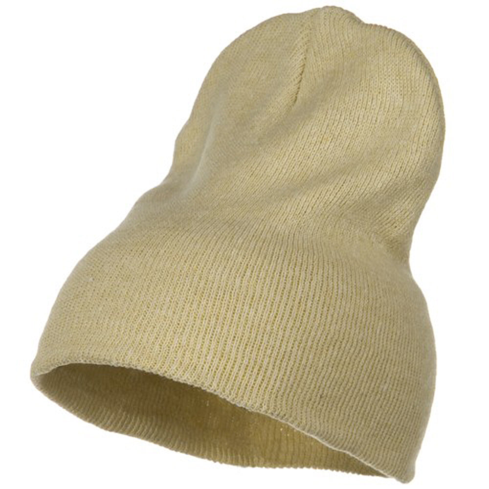 Stretch ECO Cotton Short Beanie - Beige XL