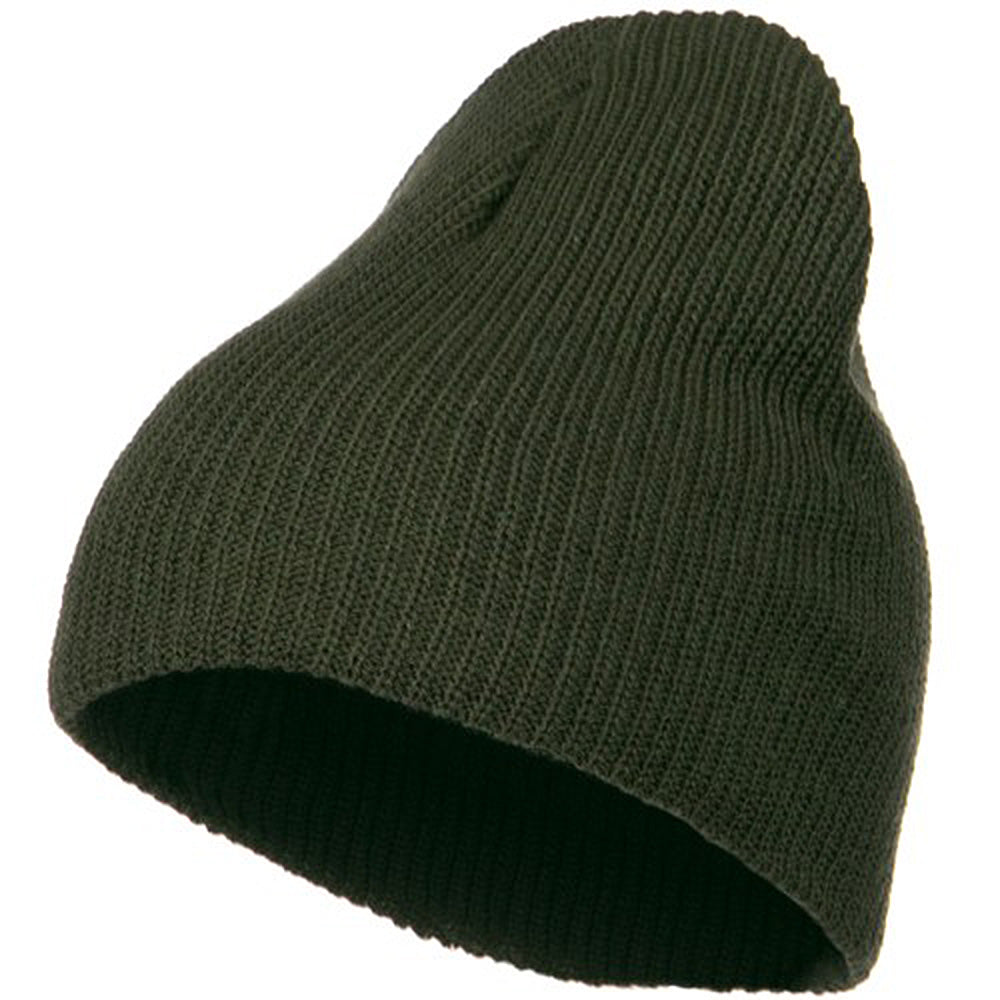 Eco Cotton Ribbed XL Classic Beanie - Olive XL