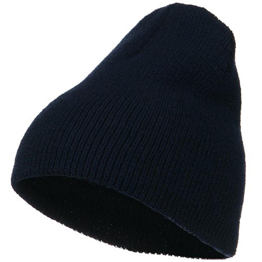 Stretch Heavy Wool Military XL Beanie - Navy XL