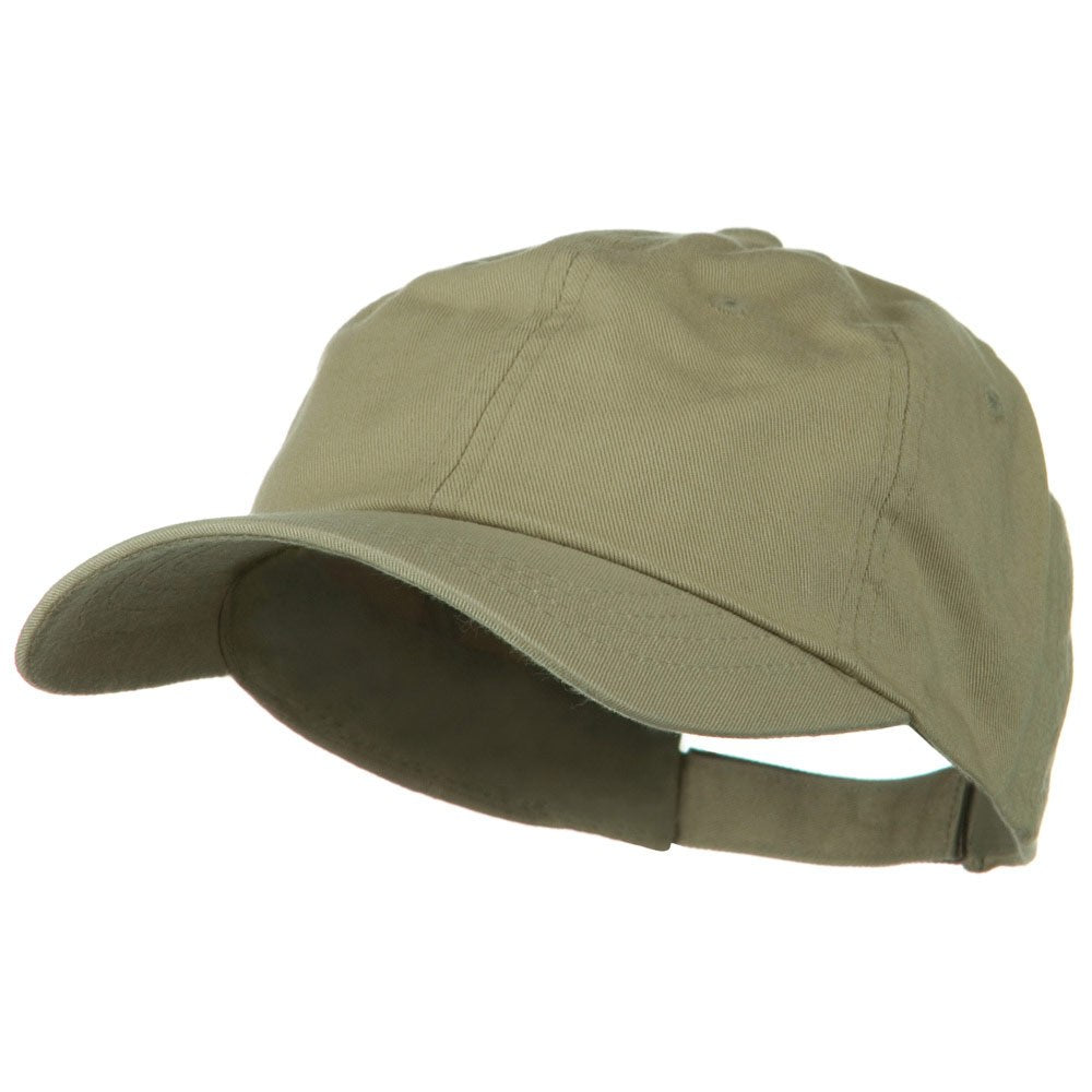 6 Panel Washed Polo Cap - Khaki OSFM