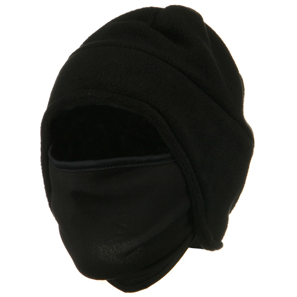 Fleece Contour Beanie Mask - Black OSFM