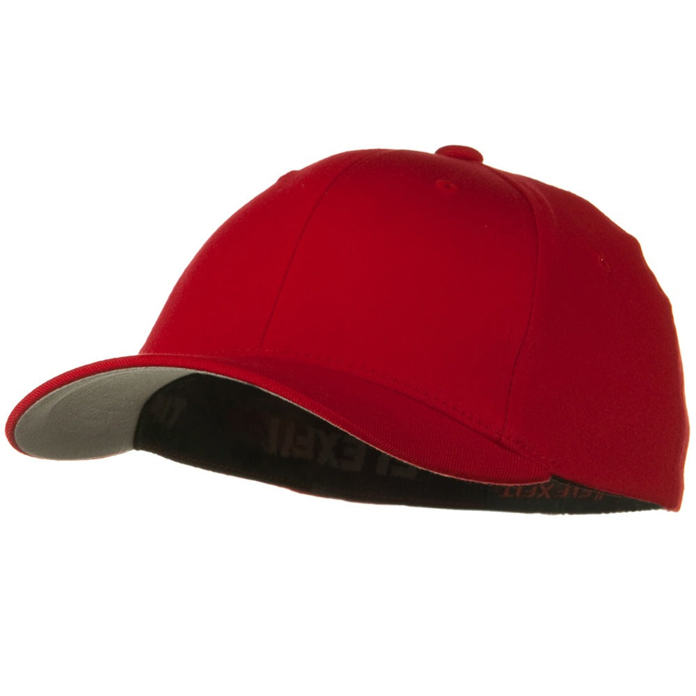 Flexfit Youth Wooly Combed Twill Cap - Red OSFM