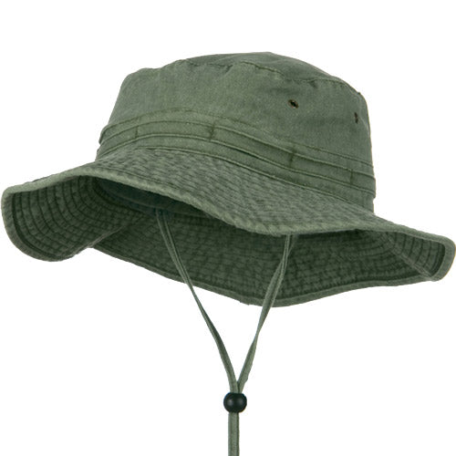 Extra Big Size Fishing Hats - Olive XL-2XL