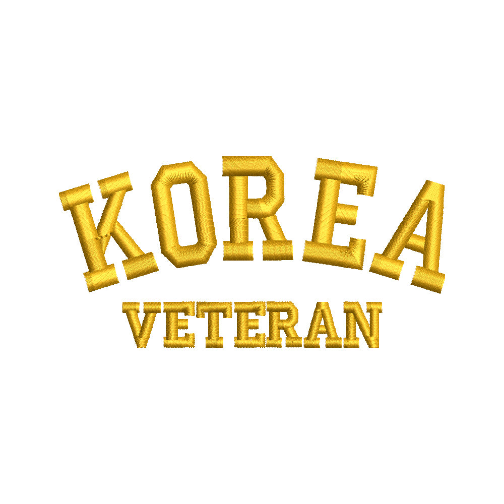 Korea Veteran Letters | Veterans/Retired Digitized Embroidery Design ...