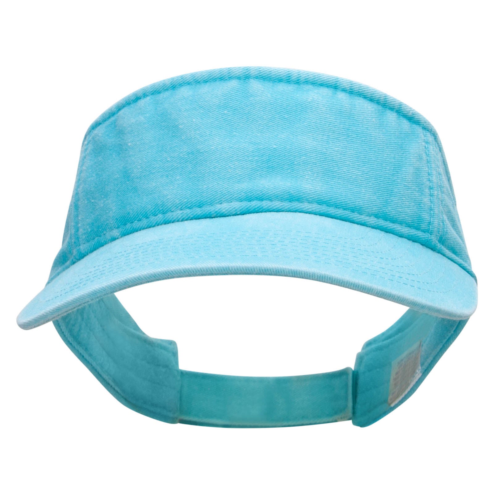 Washed Pigment Dyed Cotton Twill Visor - Aqua OSFM