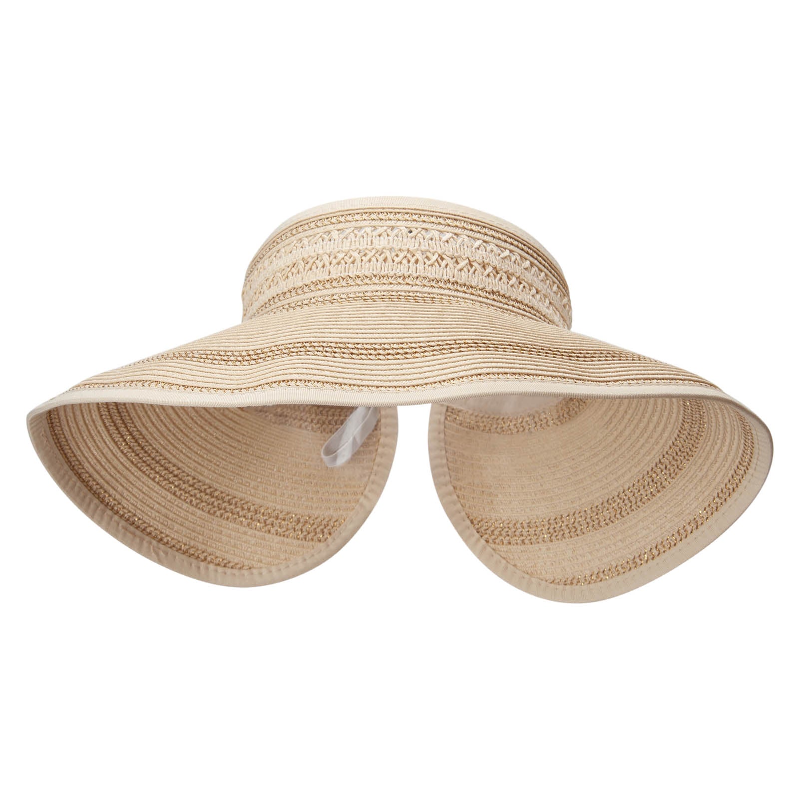 Women&#039;s Rolled Visor - Gold OSFM