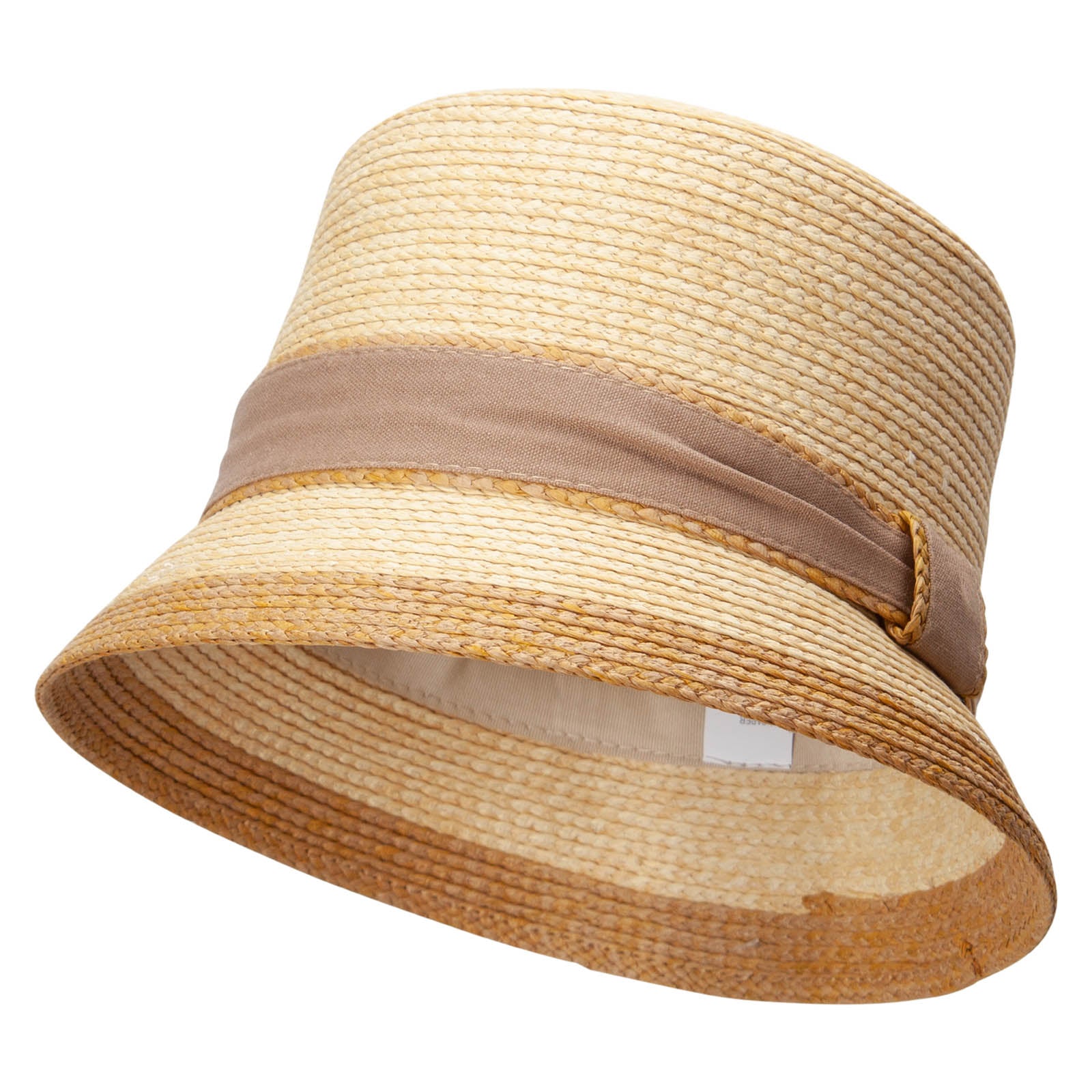 Woman&#039;s paper braid Bucket Hat - Toast OSFM