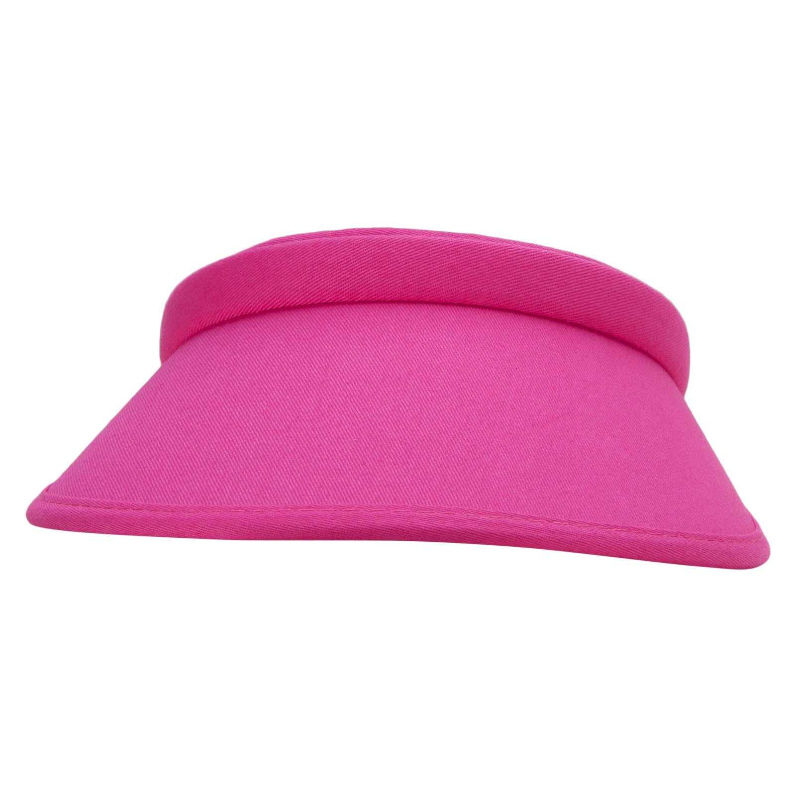 Cotton Twill Clip-On Visor - Fuchsia OSFM