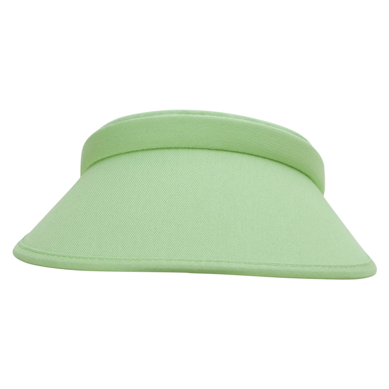 Cotton Twill Clip-On Visor - Jade Lime OSFM