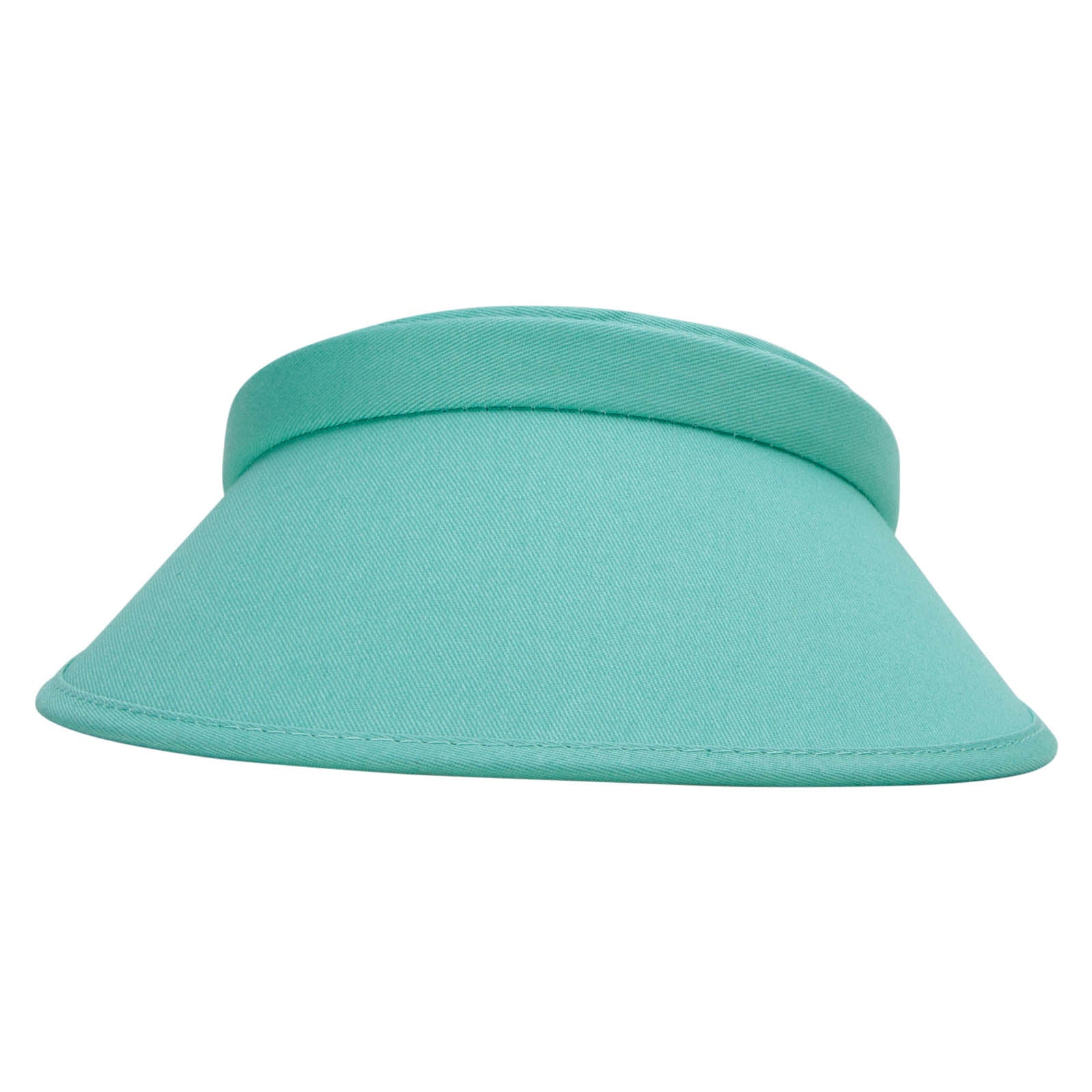 Cotton Twill Clip-On Visor - Winter Green OSFM