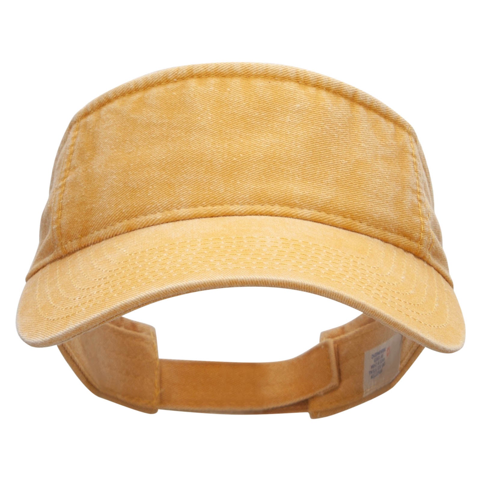 Washed Pigment Dyed Cotton Twill Visor - Mango OSFM