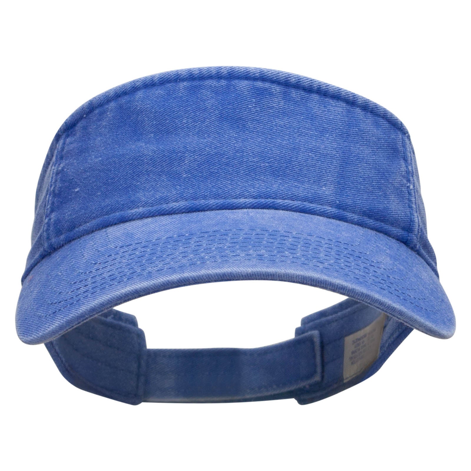 Washed Pigment Dyed Cotton Twill Visor - Royal OSFM