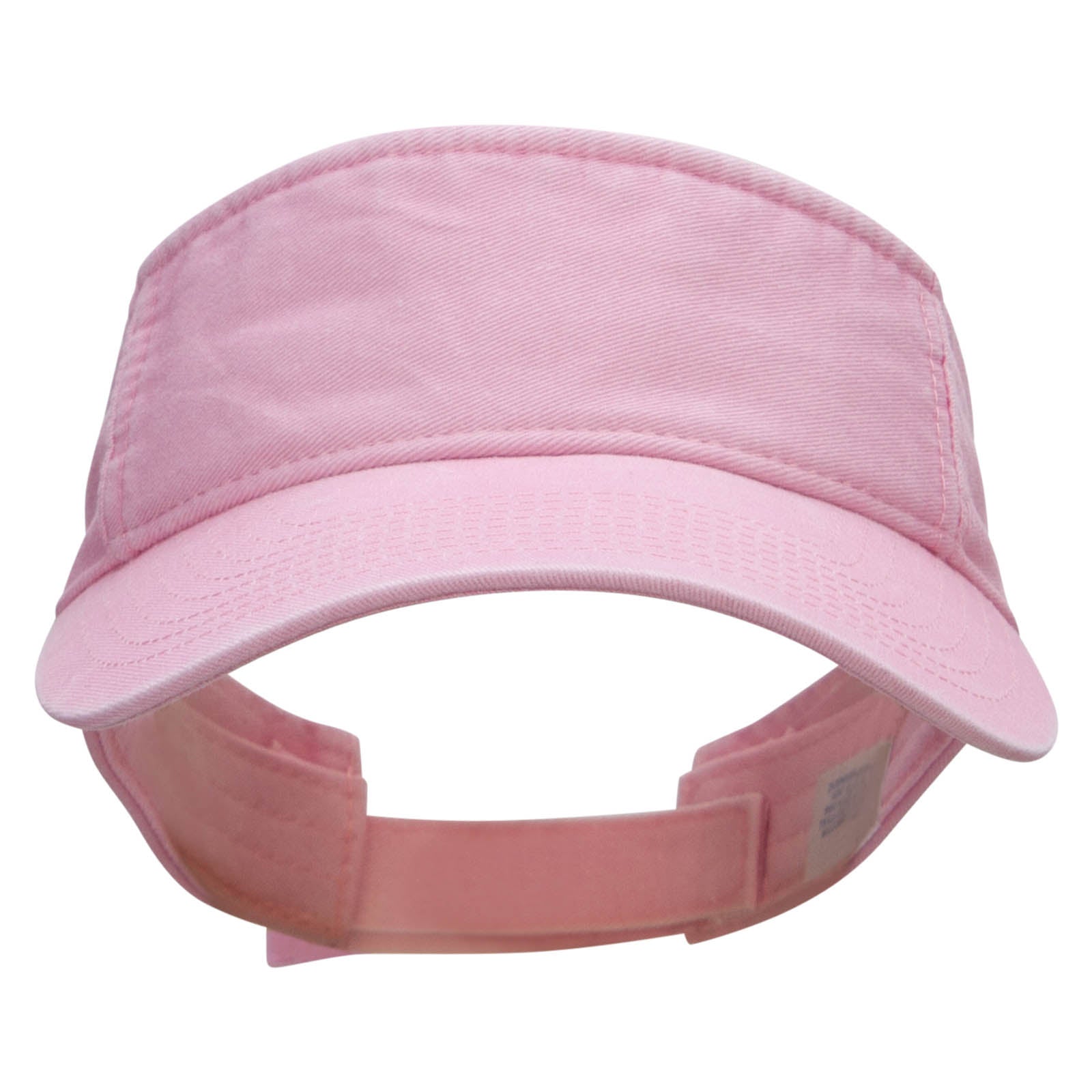 Washed Pigment Dyed Cotton Twill Visor - Lt Pink OSFM