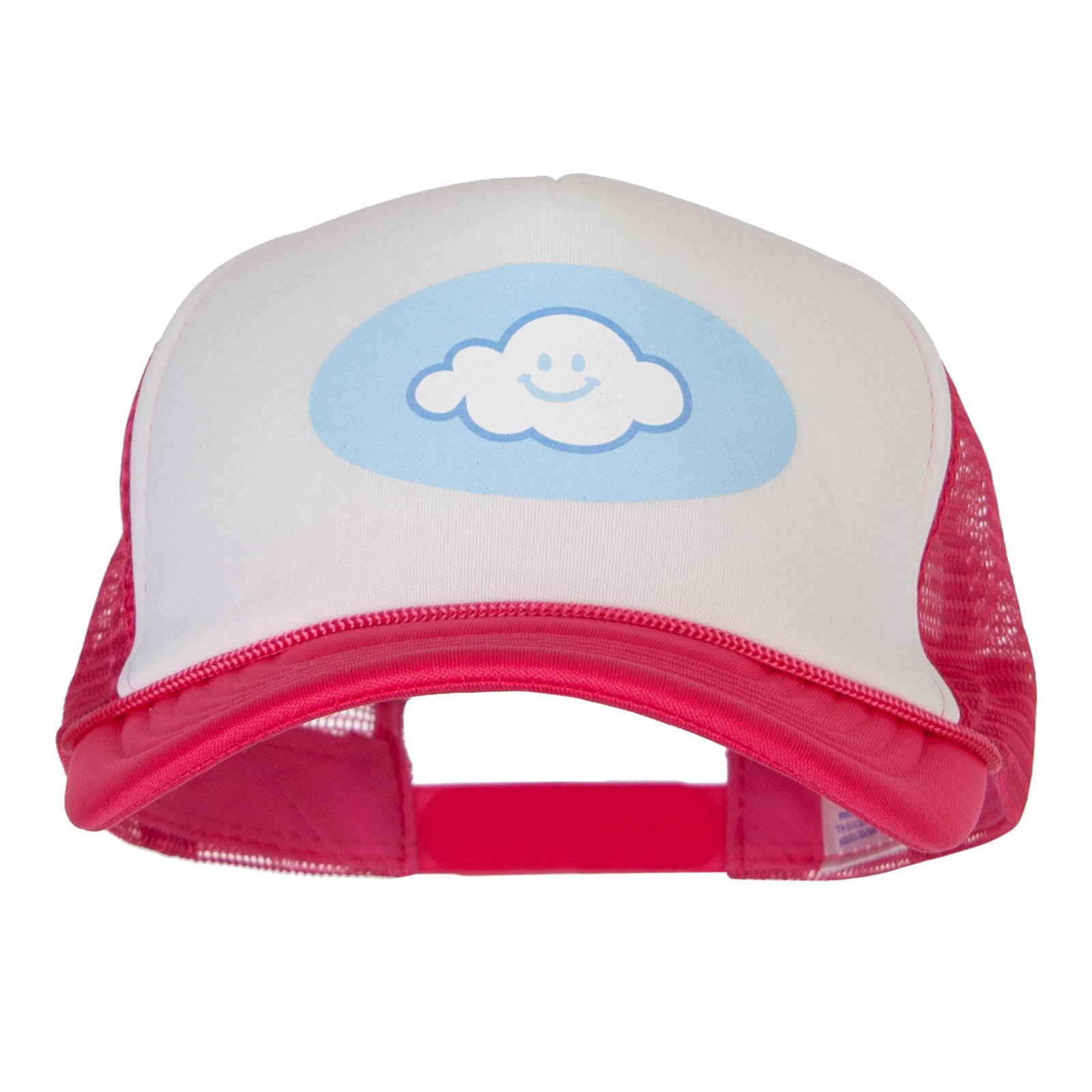 Cloud Nine Heat Transfer Foam Panel Mesh Snapback - Pink White OSFM