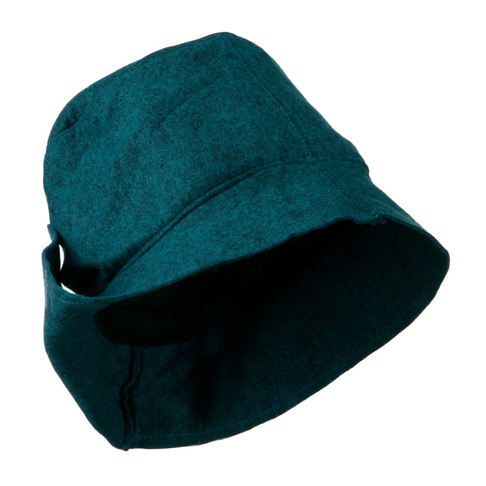 Asymmetrical Felt Hat - Turquoise OSFM