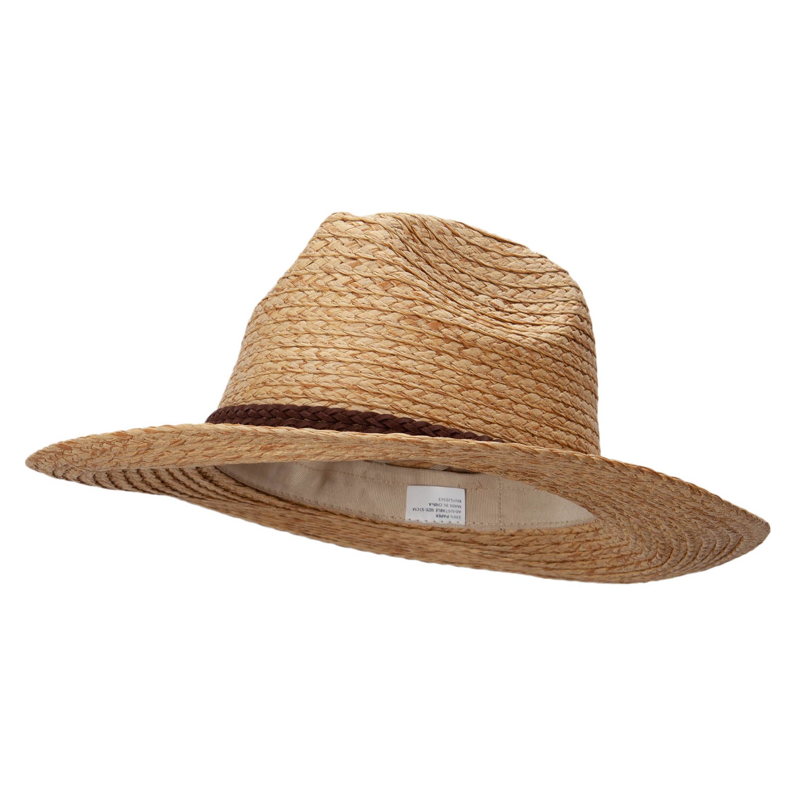 Women&#039;s Natural Fedora Hat - Natural OSFM