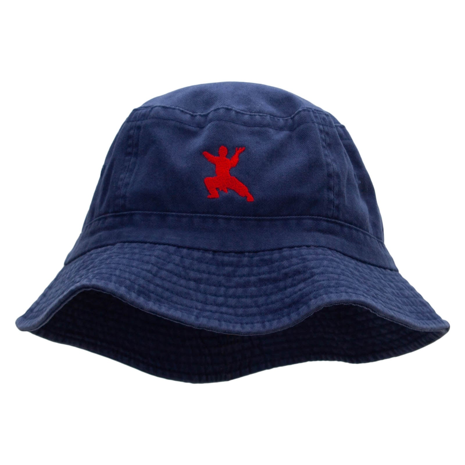 Karate Stand Embroidered Bucket Hat - Periwinkle OSFM