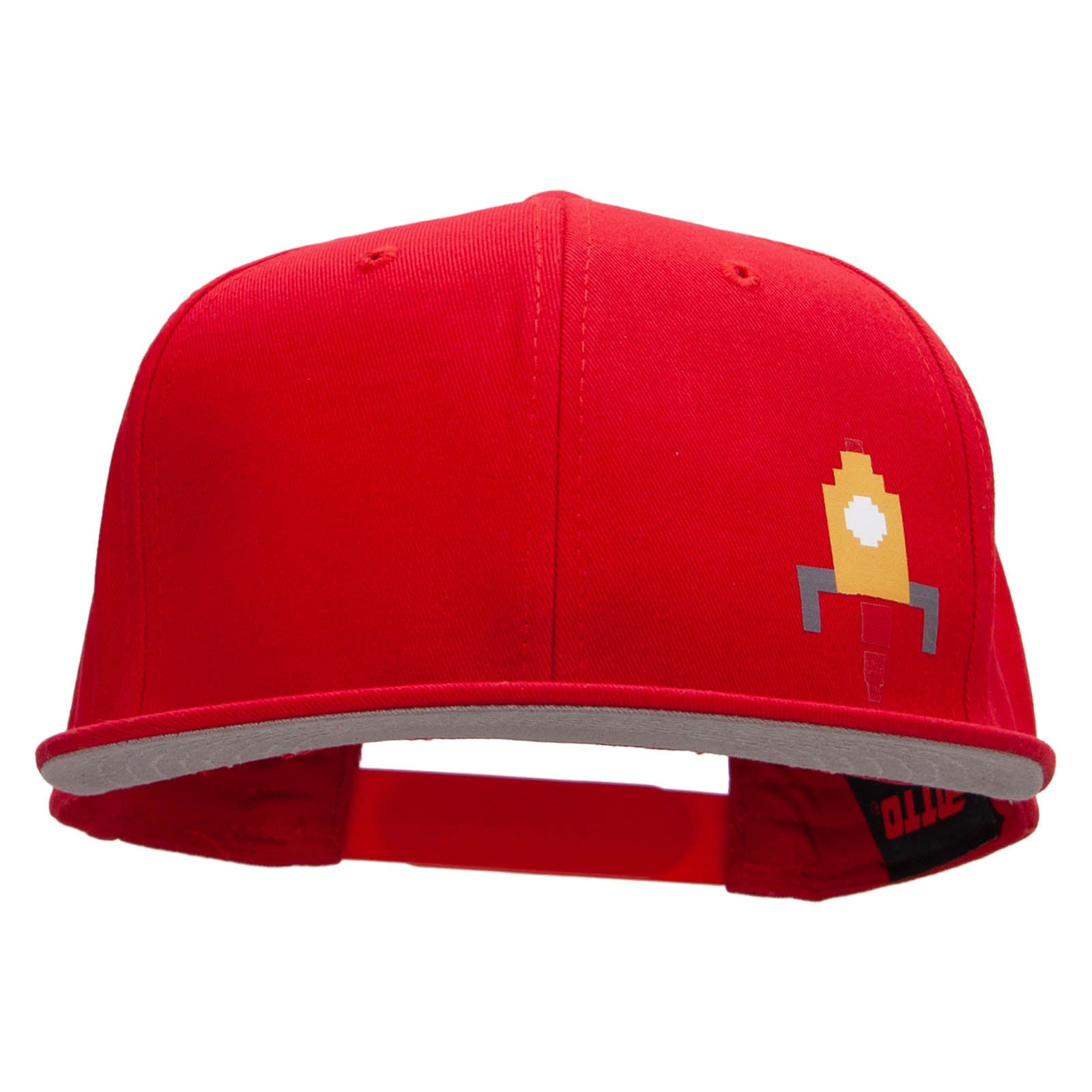 Invador Spaceship Heat Transfer Prostyle Snapback - Red OSFM