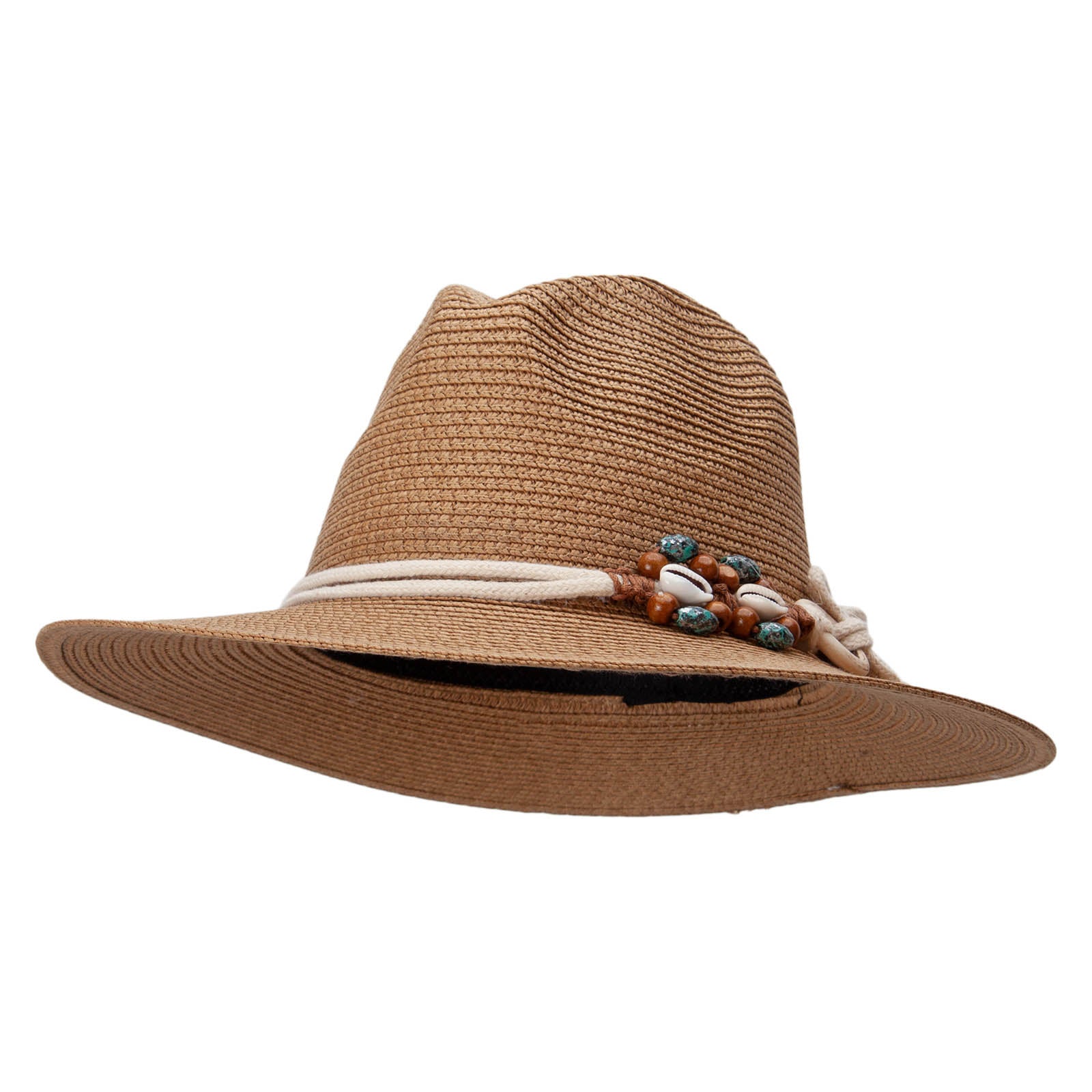 Women&#039;s Paper Braid Fedora - Bronze OSFM