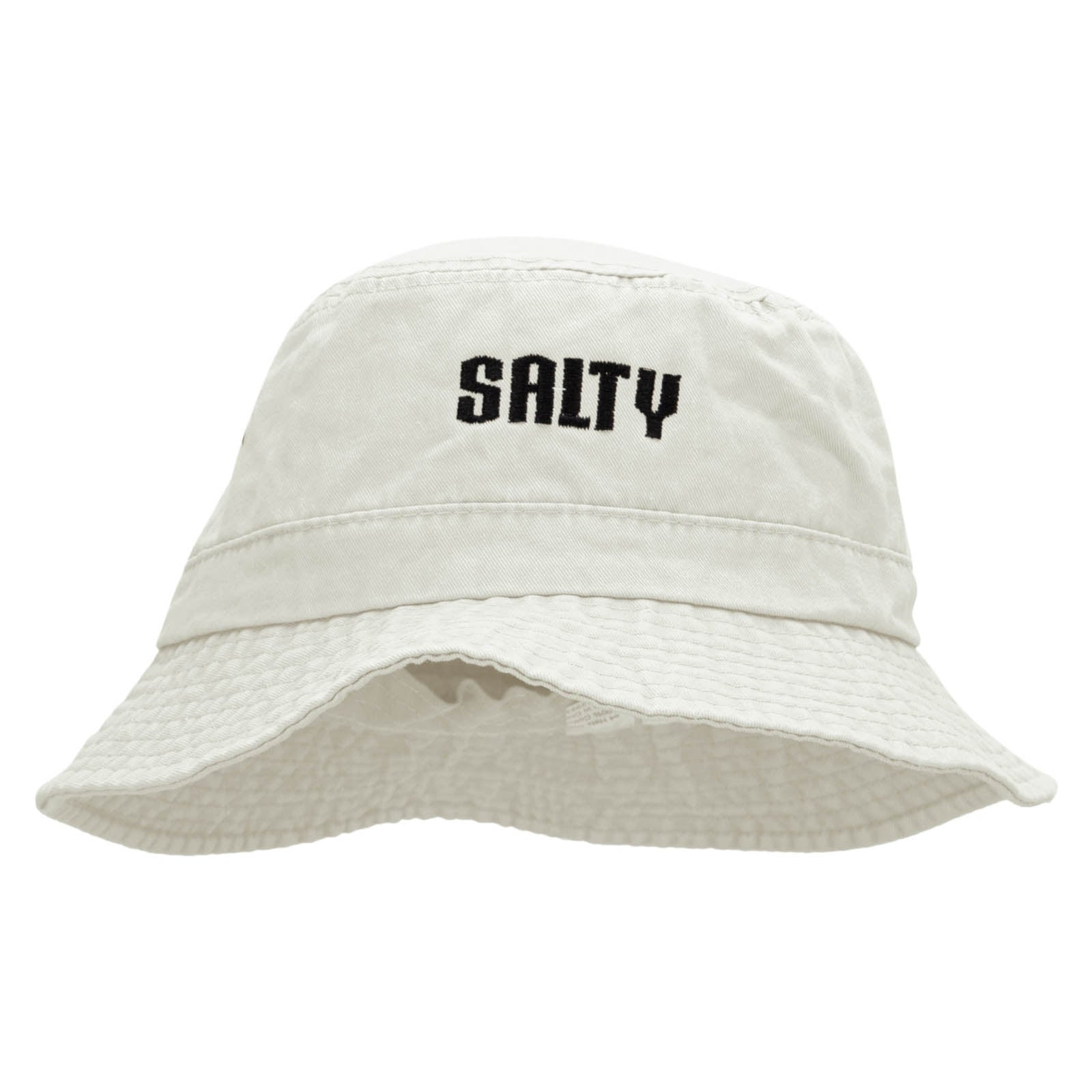 SALTY Embroidered Bucket Hat - White OSFM