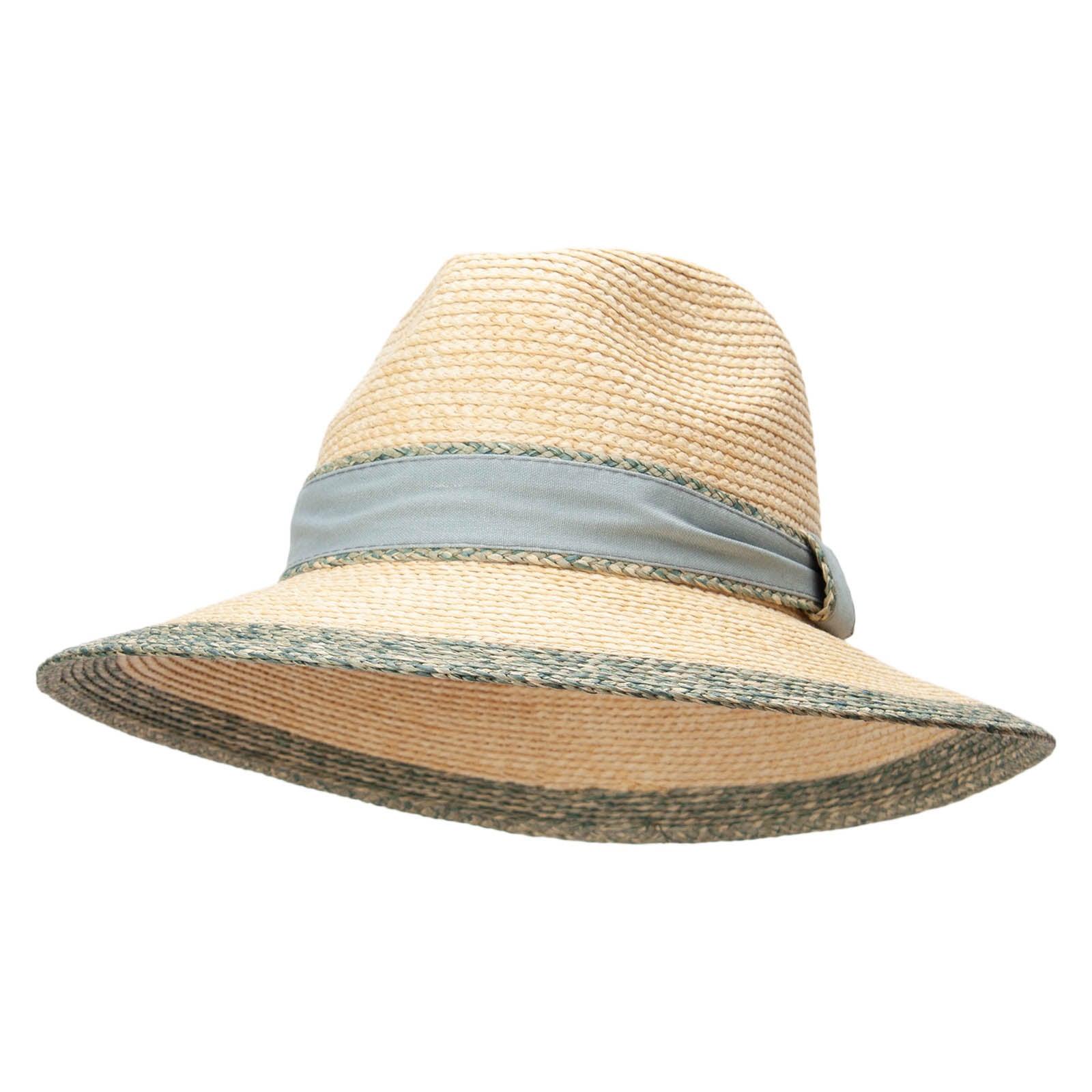 Women&#039;s Colored Brim Fedora - Green OSFM