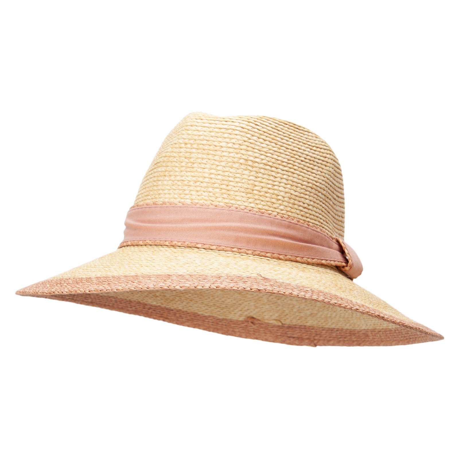 Women&#039;s Colored Brim Fedora - Pink OSFM