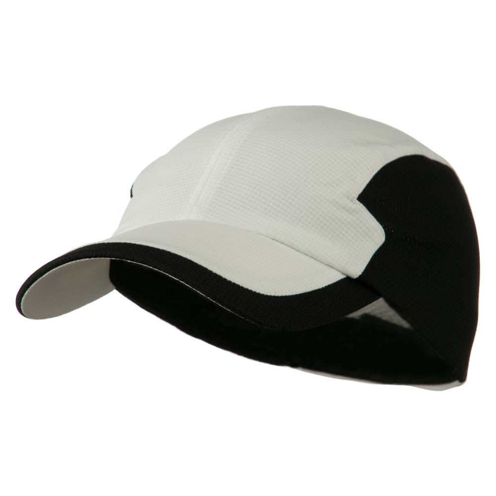 Athletic Moisture Absorbing Hat - White Black OSFM