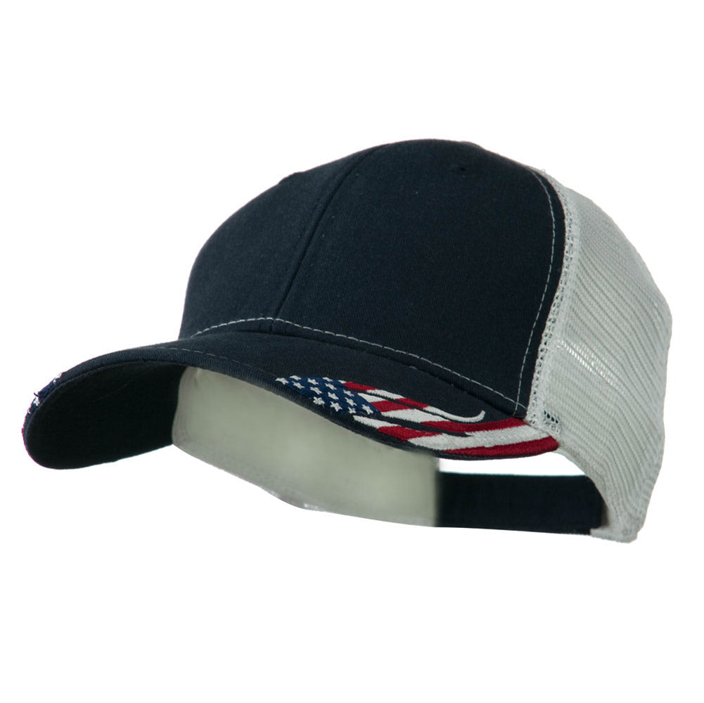 Structured American Flag Cap - Navy OSFM