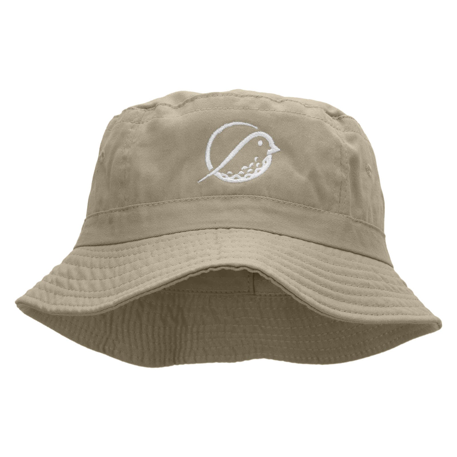 Birdie Golf Embroidered Bucket Hat - Natural OSFM