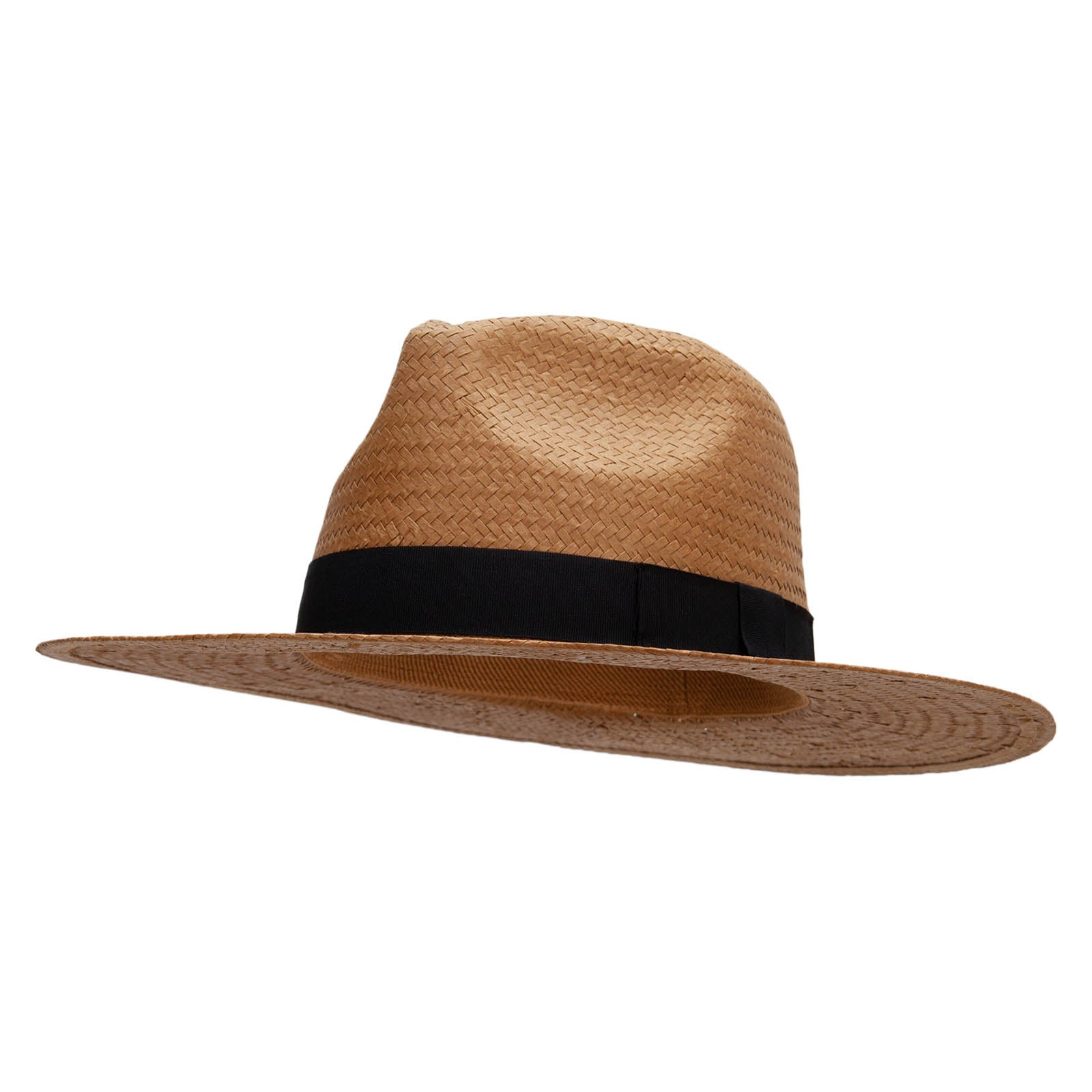 Toyo Fedora 3.5 Brim Hat - Caramel Black OSFM