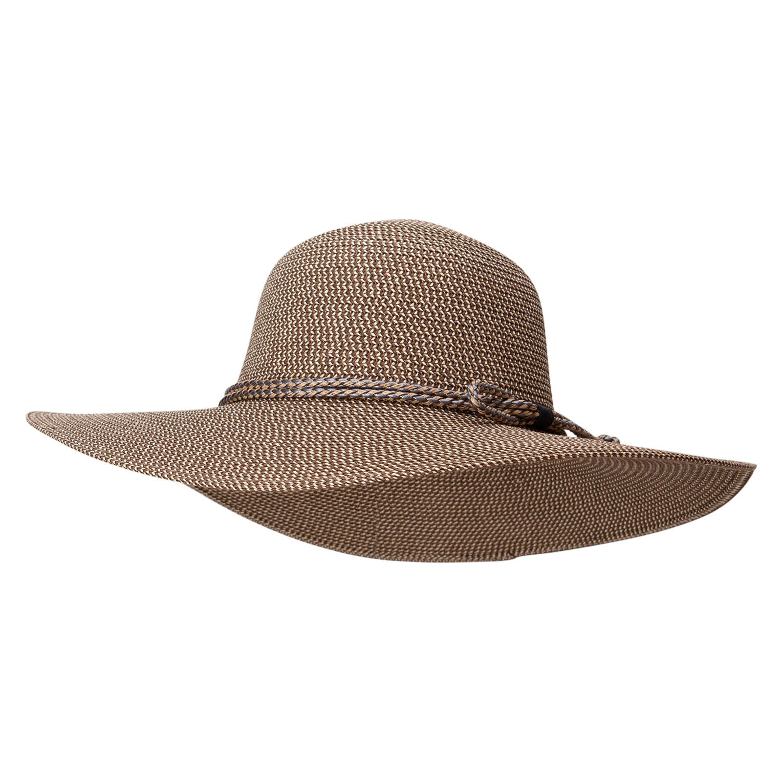 Women&#039;s Paper Braid Oval Crown Hat - Brown Mix OSFM