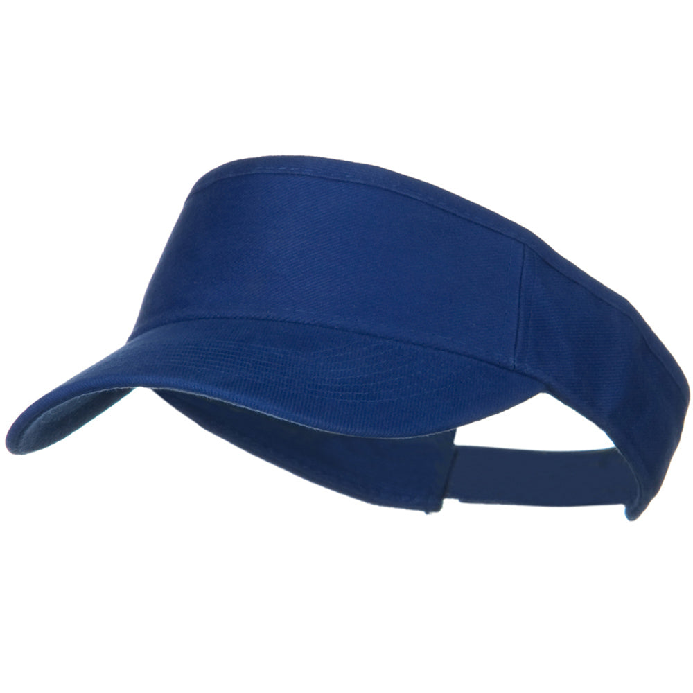 Brushed Bull Denim Sun Visor - Royal OSFM