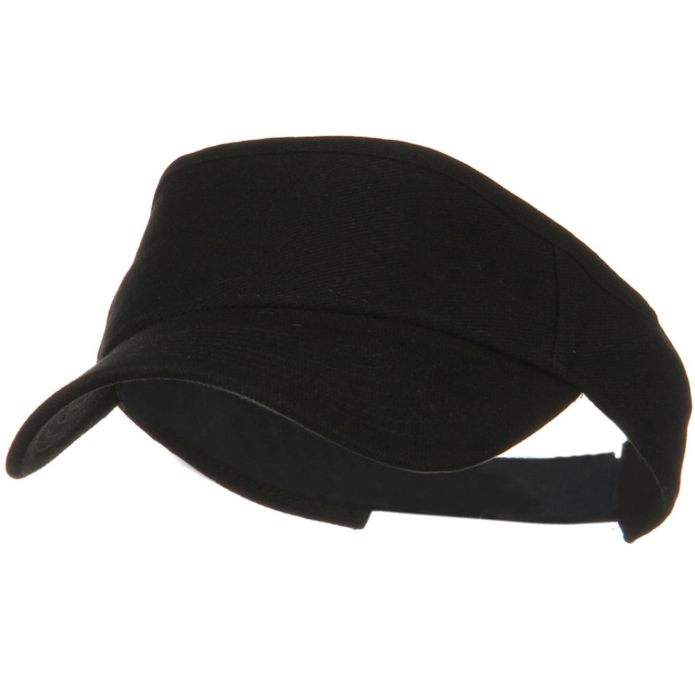 Brushed Bull Denim Sun Visor - Black OSFM