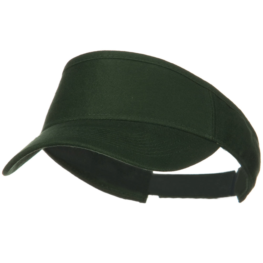 Brushed Bull Denim Sun Visor - Green OSFM