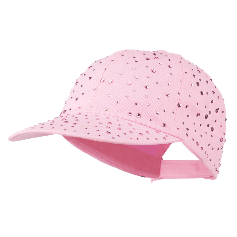 Bejeweled Glitter Baseball Cap - Pink OSFM