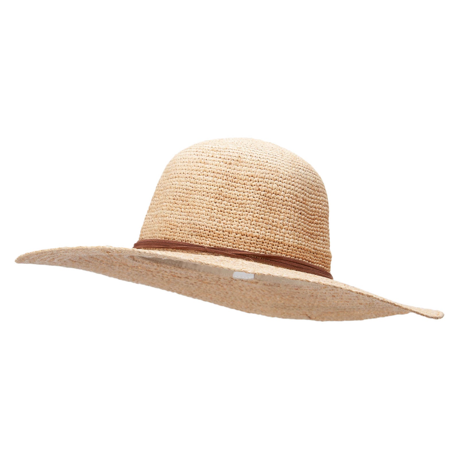 Women&#039;s Fine Weave Crown Hat - Natural OSFM