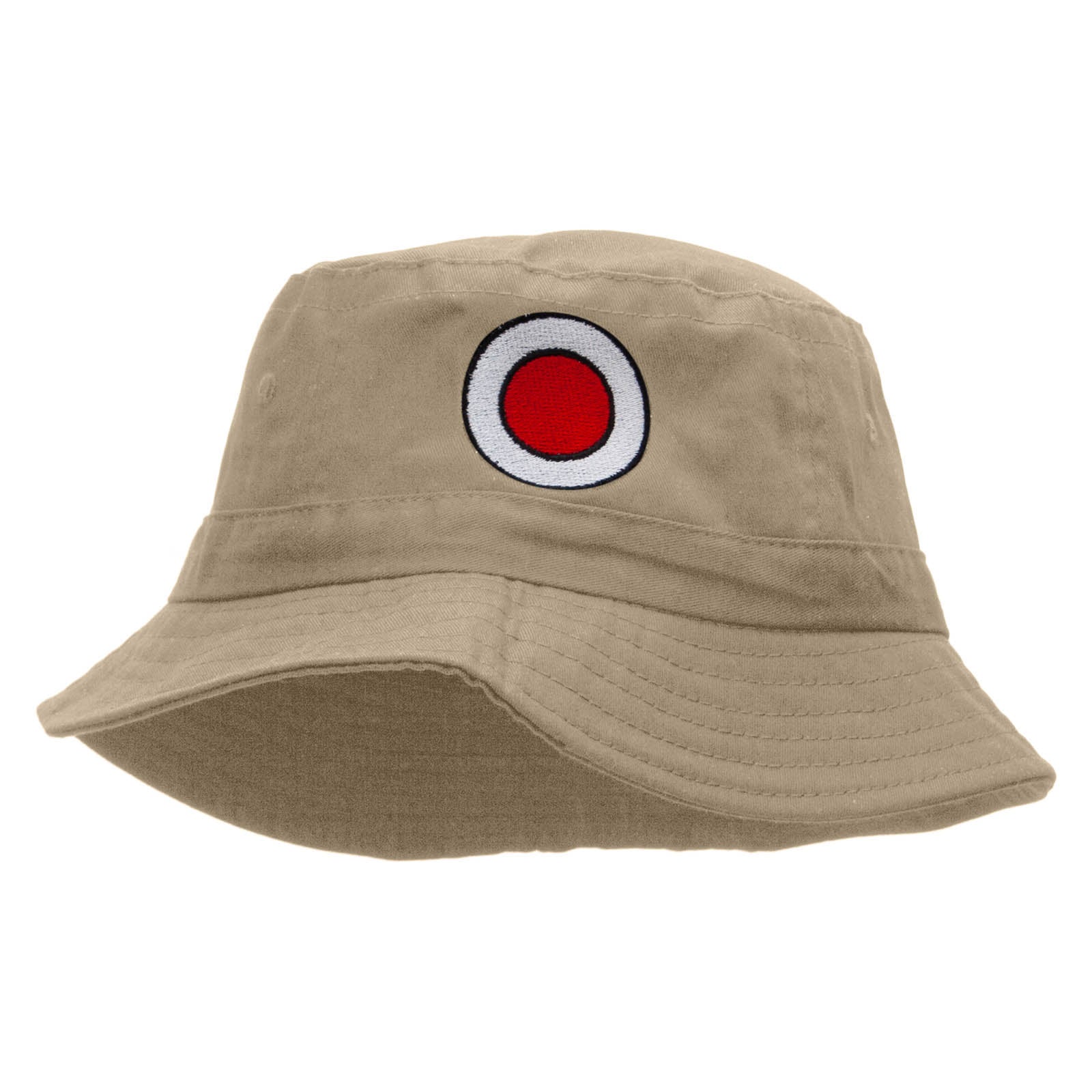 Japan Embroidered Bucket Hat - Khaki OSFM