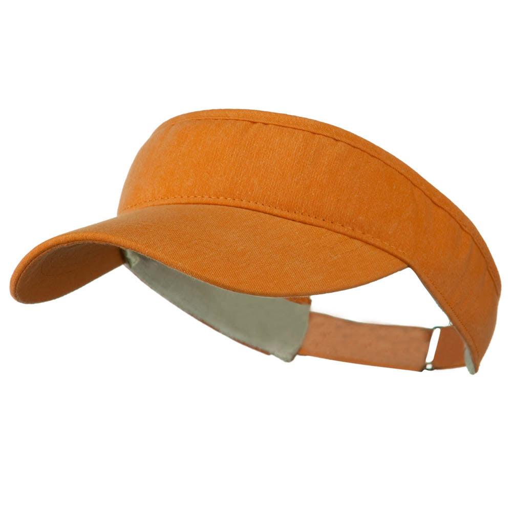 Breeze Sun Plain Strap Back Visor - Tangerine OSFM