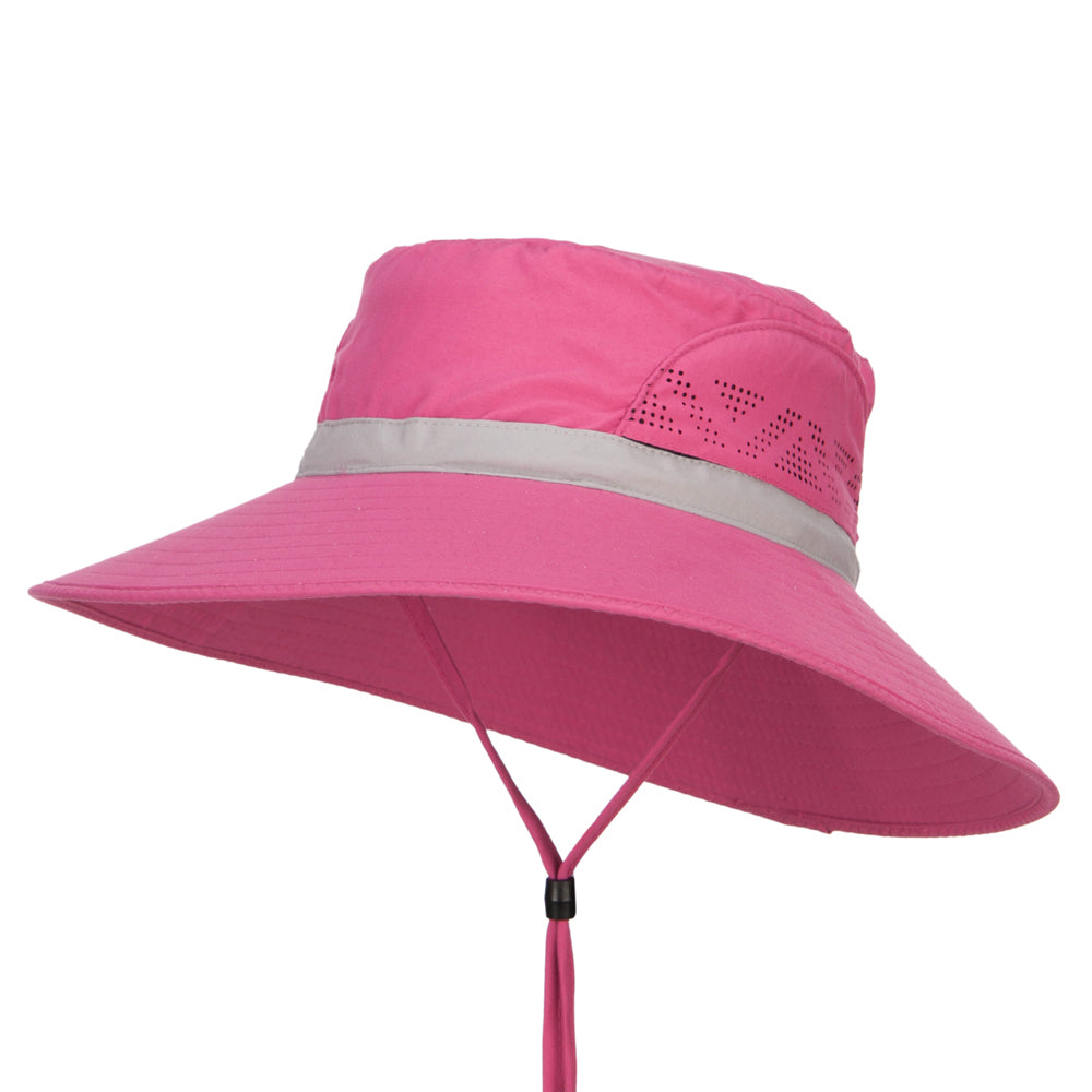 Microfiber UV Sun Brim Hat - Fuchsia OSFM