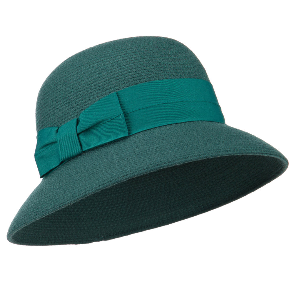 Women&#039;s Wool Felt Bucket Shape Hat - Turquoise OSFM