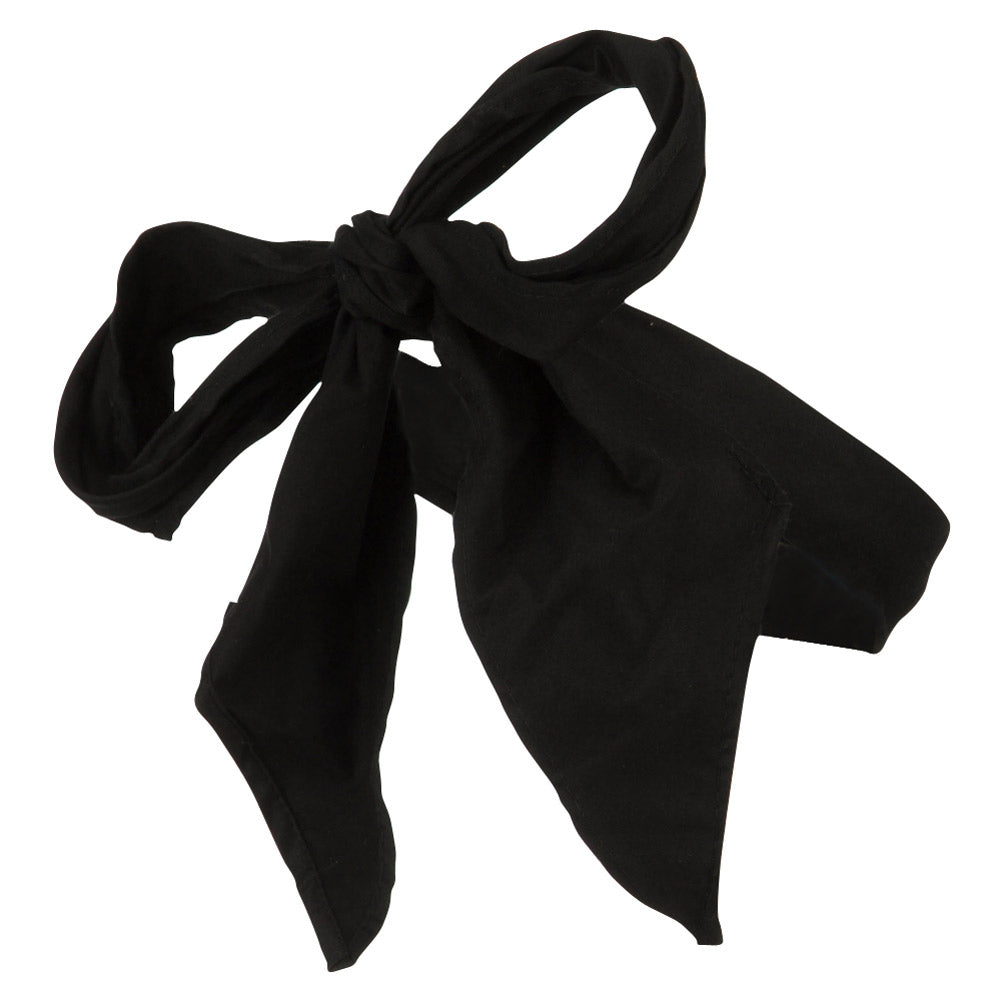 Cotton Bow Hat Band - Black OSFM