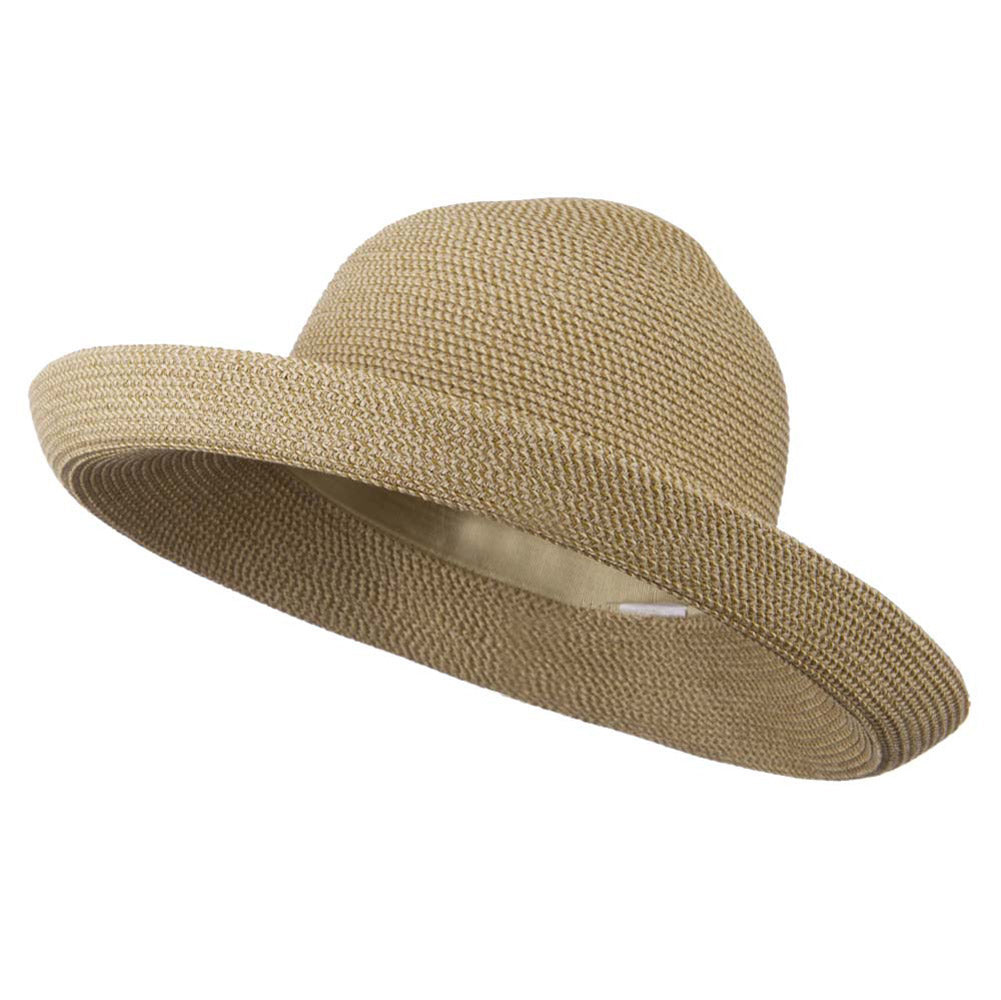 Kettle Brim UPF 50+ Cotton Paper Braid Hat - Tan Tweed OSFM