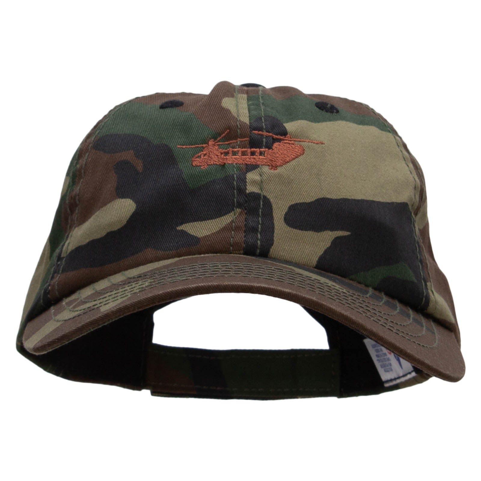 Ball Cap - Military Helicopter Embroidered Enzyme Washed Camo Cap ...