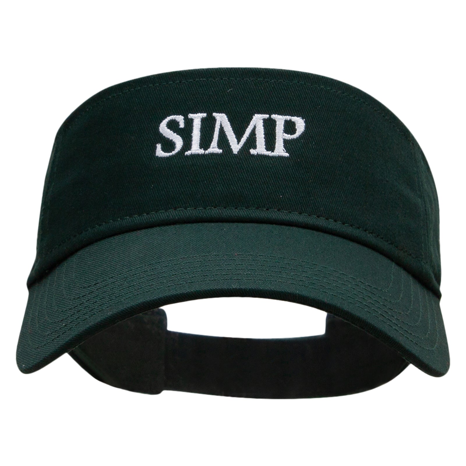 SIMP Embroidered Cotton Twill Sun Visor - Dk Green OSFM