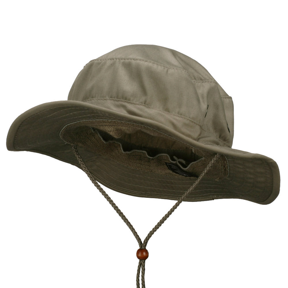 Cotton Twill Bucket Hats - Khaki OSFM