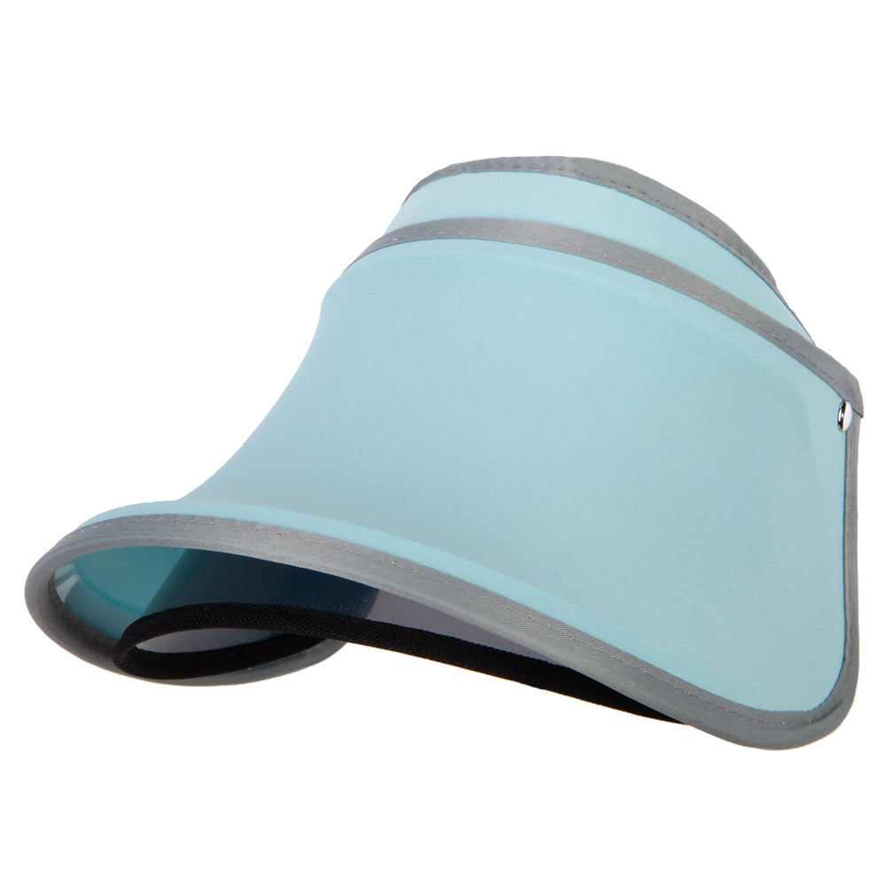 Double Brim Neon Clip On Visor with Tint Shade Inside - Mint OSFM