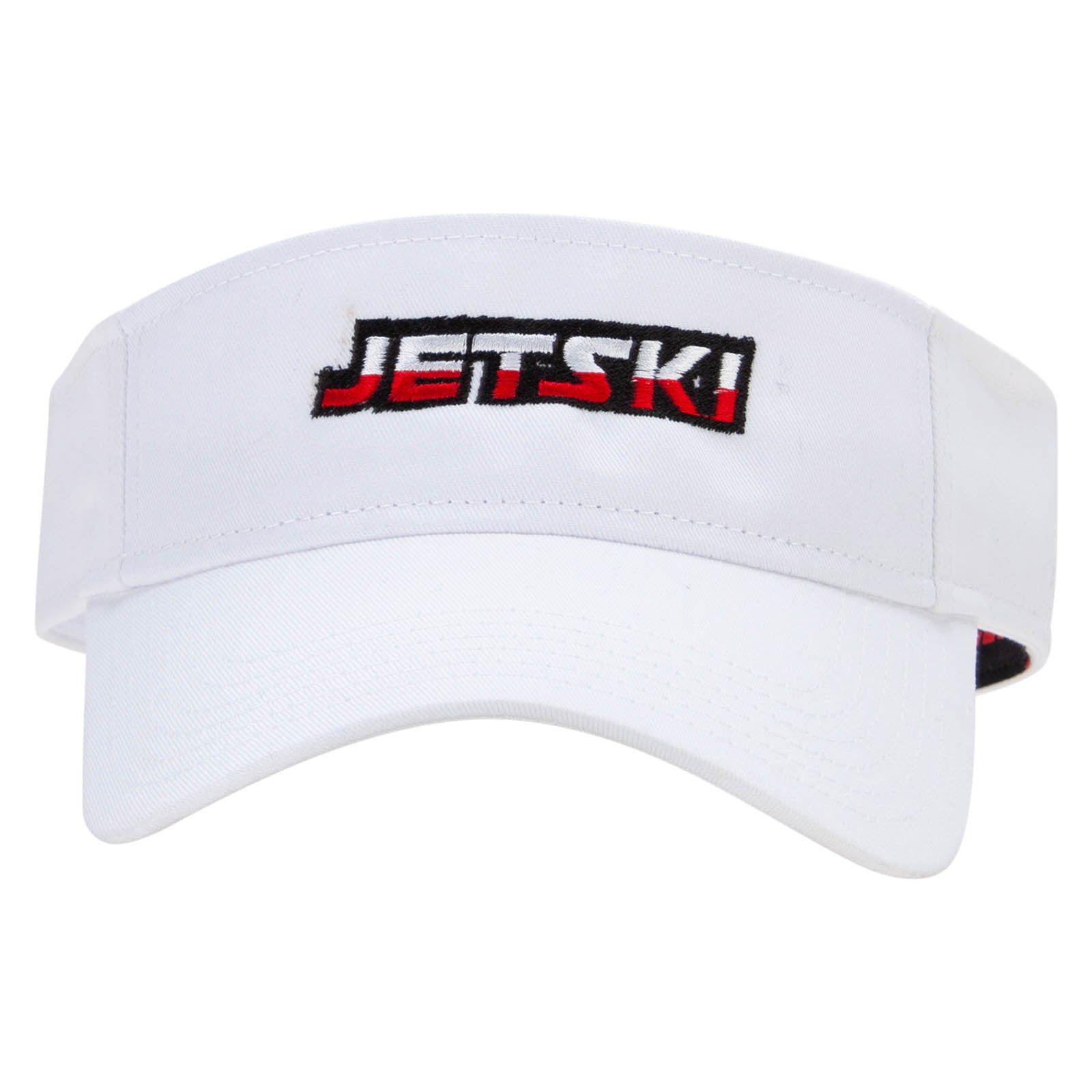 Jetski Embroidered Cotton Twill Sun Visor - White OSFM