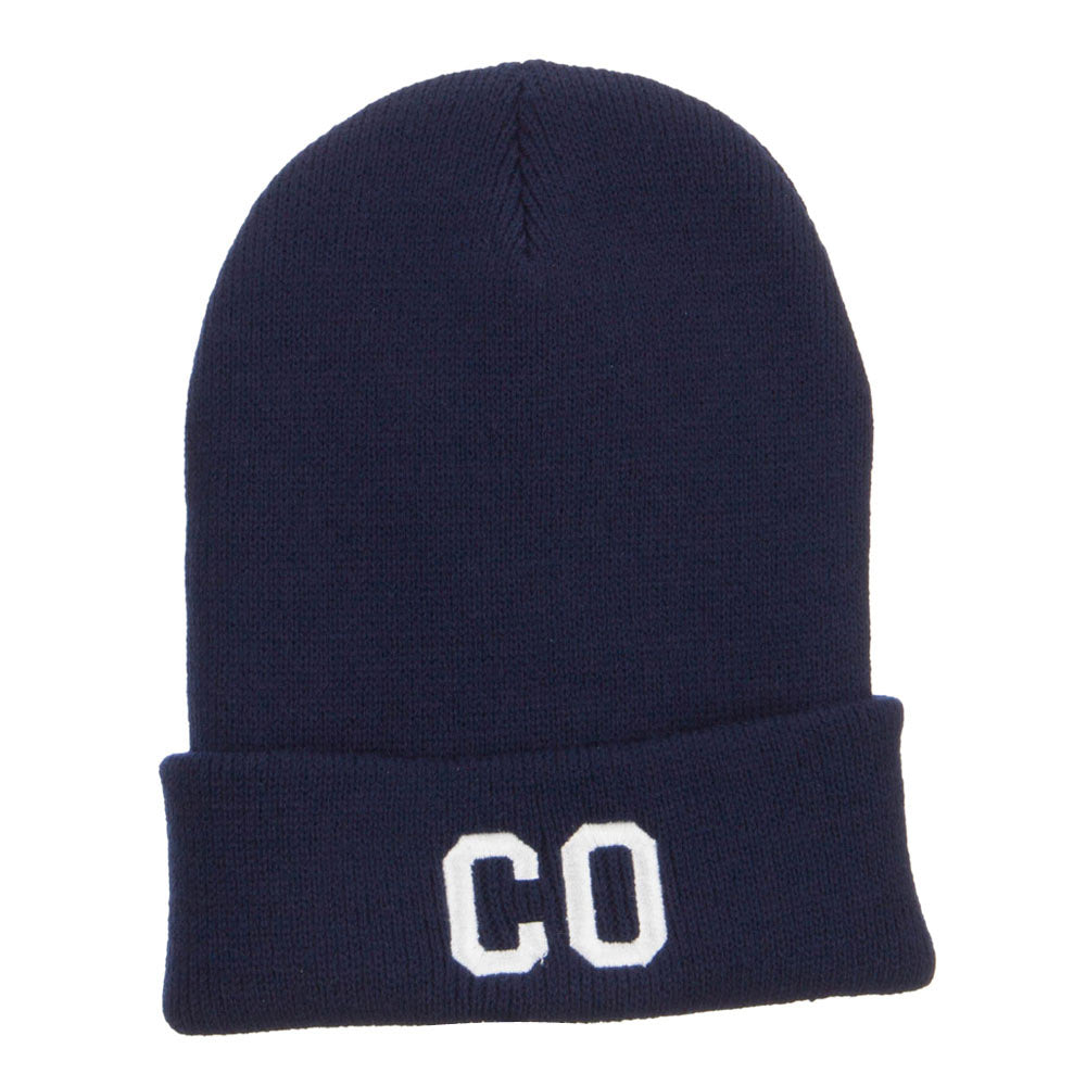 CO Colorado State Embroidered Cuff Beanie - Navy OSFM