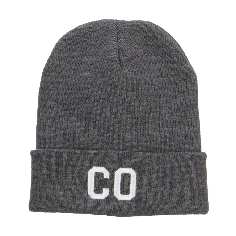 CO Colorado State Embroidered Cuff Beanie - Dk Grey OSFM